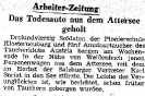 Auto Bergung Attersee - Arbeiter Zeitung
